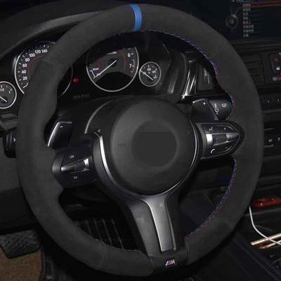 Чехол на руль автомобиля своими руками из мягкой черной замши для BMW (M Спорт) 1 серия F20 F21 M135i M140i M235i M240i X1 F48 X2 F39 X3