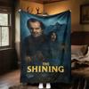 1pc The ShiningOutdoor Flannel Blanket Soft Plush Decor for Picnics, camping,Bedroom, Playroom, or Lunch Break, Perfect Gift