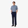 [lacoste] Men's Chambray Short-Sleeve Shirt CH359E-56GHDE