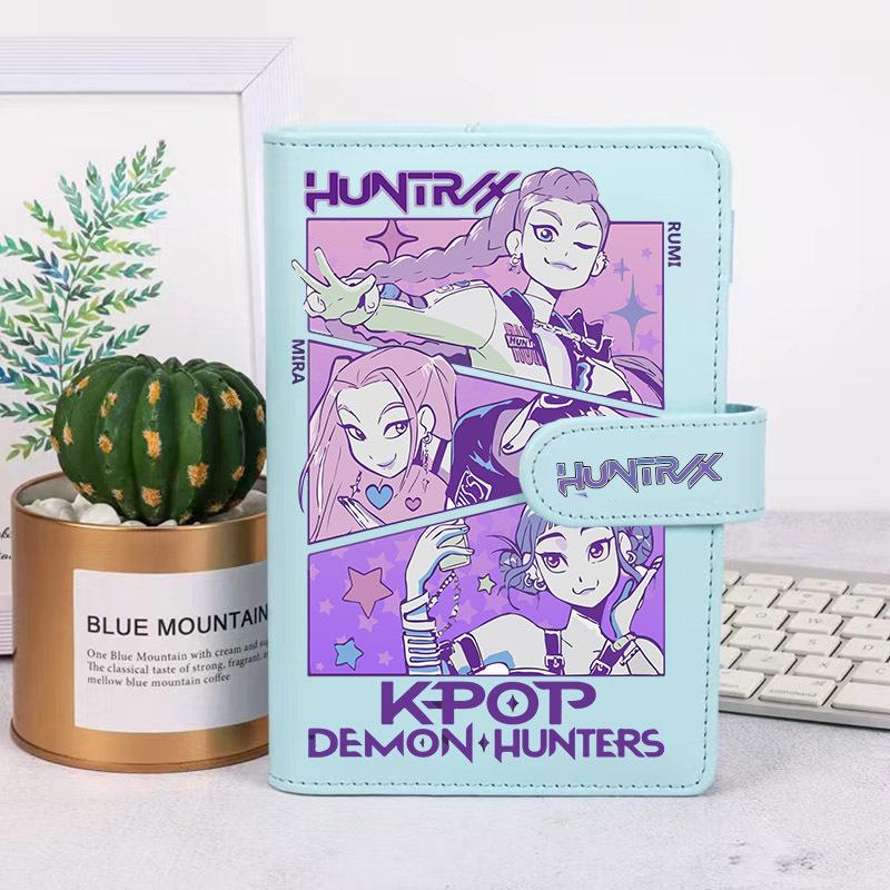 Аниме Тетрадь Охотников на Демонов Руми Мира Зои Милый Мультяшный Принт Дневник на Разъемных Листах Студенческий Блокнот