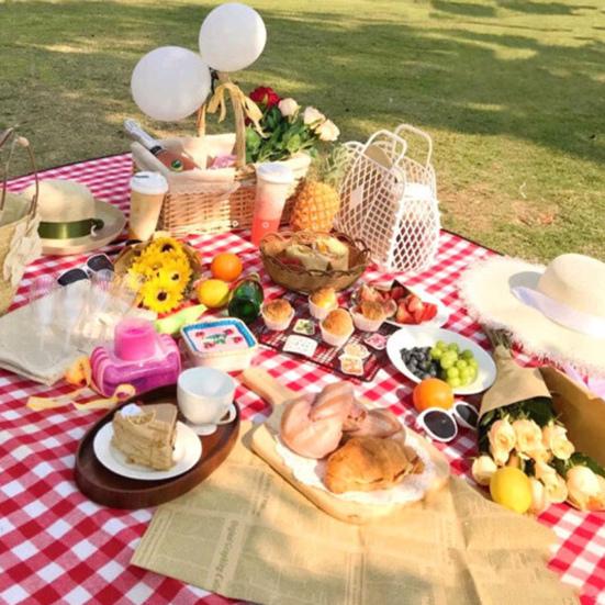 Одеяло для пикника на открытом воздухе, портативный очень большой водонепроницаемый пескозащитный пляжный коврик, складной прямоугольный коврик для кемпинга, влагостойкий коврик с ремнем для переноски