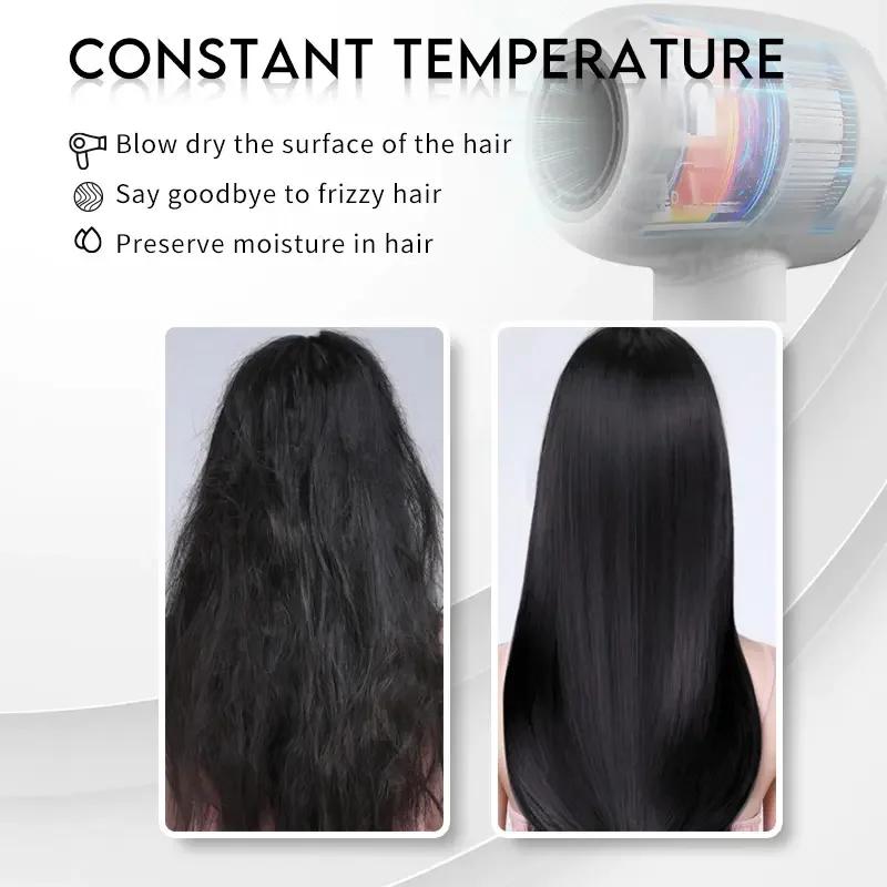 Мощный фен Отрицательные ионы Профессиональный салонный набор для сушки 110000 об/мин Бесщеточный двигатель Высокоскоростной фен Сильный ветер