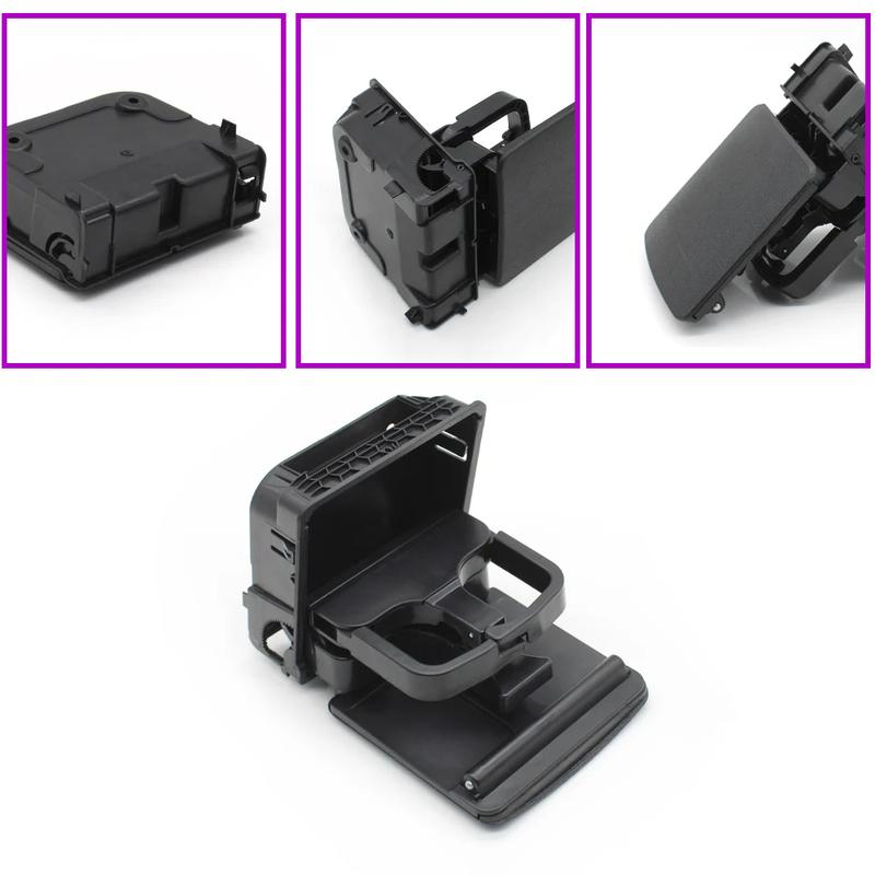 Jetta Golf GTI MK5 MK6 EOS Rabbit Car Black Rear Armrest Central Console Cup Holder For VW 2006-2011 1K0862532 1K0862532C