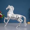 Metal Running Horse Statue Animal Figurine Home Office Decor Showpiece Perfect