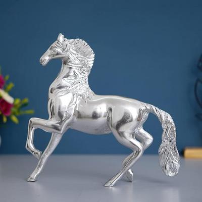 Металлическая статуя бегущей лошади, фигурка животного, украшение для дома и офиса, идеальный образец