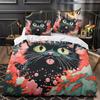 3D Cartoon Animal Bedding Set Cute Cat Down Duvet Cover Pillowcase 2/3pcs Girl Kids Women and Boys Cover