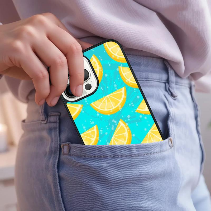 Cute Fruit Patterned Phone Case For iPhone 17 Air 15 16e 14 13 Pro Max Coque 12 11 Pro Max PLUS cover