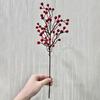 Artificial Red Berry Pick Christmas Holly Berries Stem Faux Plants Foam Berries Branch Xmas Holiday Wedding Party Home Decoration