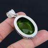 Подвеска из драгоценного камня перидот, твердая подвеска из стерлингового серебра 925 пробы, ювелирный подарок для унисекс