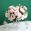 Eco-friendly Artificial Flowers Wide Application Simple Rose Flower Plant Birthday Bouquet