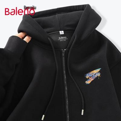 Мужской кардиган с капюшоном Baleno в американском повседневном стиле, из плотного трикотажа