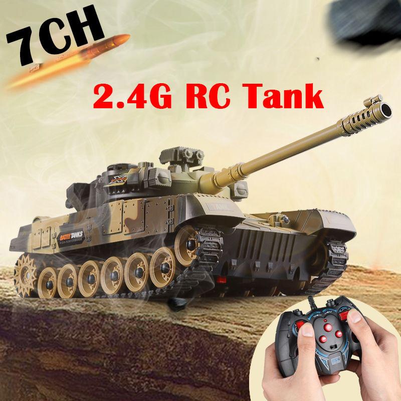 New 9 Channel RC Tank Military War Battle United States M1 Leopard 2 Remote Control Toy Car Tactical Model Electronic Toys for Boys Children