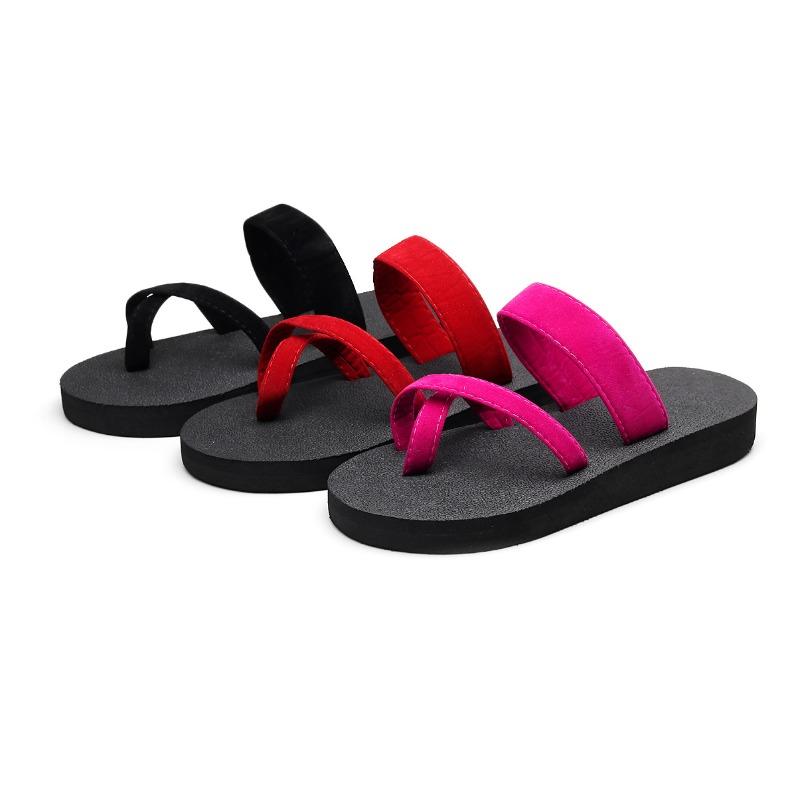 Summer New Toe Flip Flops for Women's Casual Sandals and Slippers, Women's Clip On Beach Shoes, Comfortable Flat Sandals and Slippers