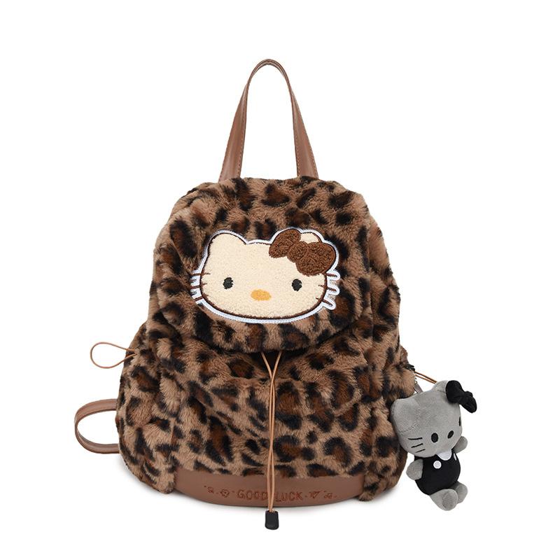 Школьная сумка милая плюшевая флип новая kt сладкий рюкзак hello kitty melody kulomie рюкзак сумка большой емкости