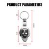 Car Metal Keychain Key Strap Gift Pendant Key Ring Key Holder Accessories For Mitsubishi Lancer Asx Outlander Pajero L200 Galant