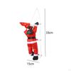 Hanging Christmas Santa Climbing On Rope Ladder Doll Doors Doll, Pendant for
