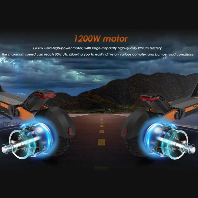 KUKIRIN G3 Electric Scooter 1200W Powerful Motor 52V 18Ah 52km/h 63km Long Range Off-Road 10Inch Tyres Foldable Escooter