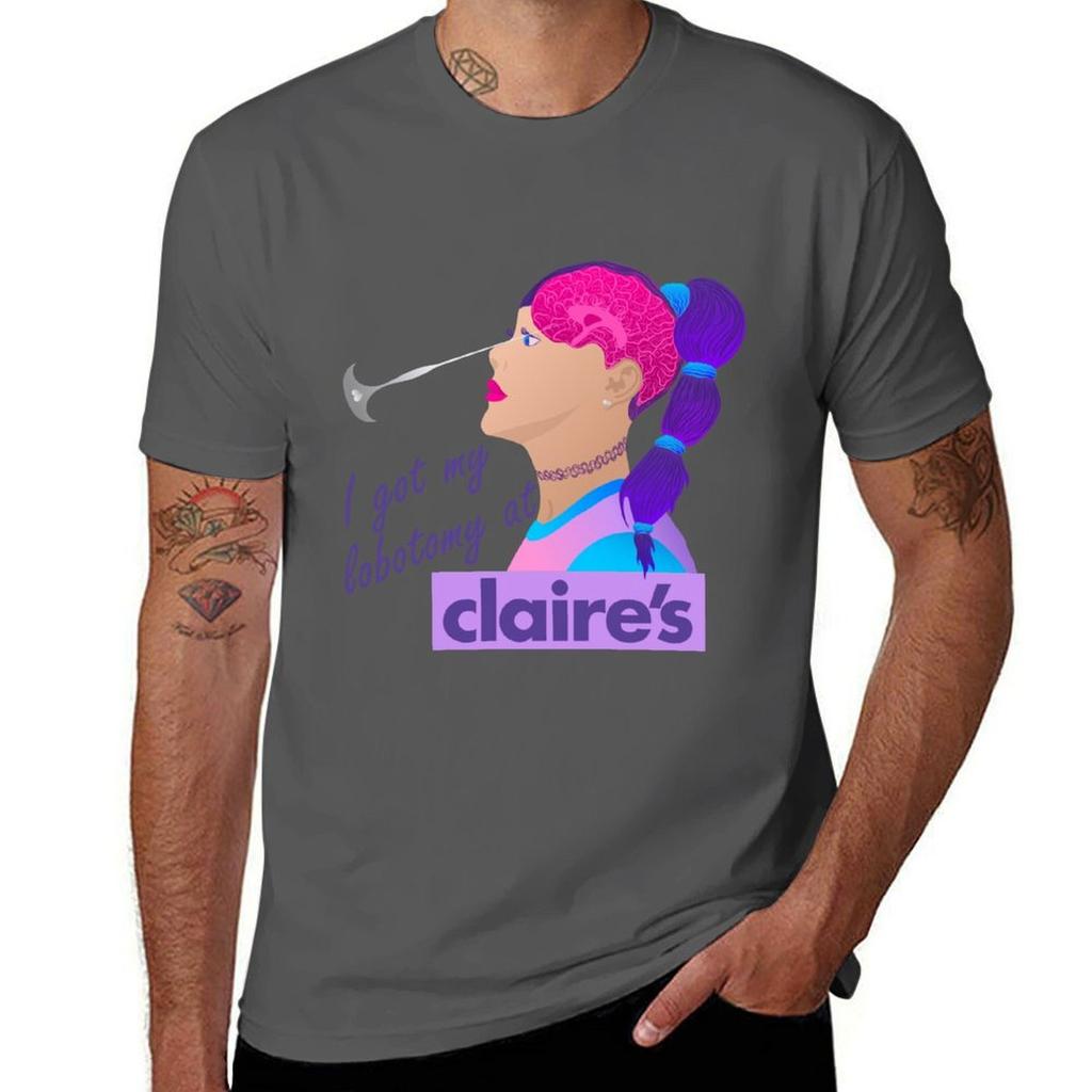 I Got My Lobotomy At Claires Tshirt Classic Print Short Sleeve Shirt Tshirt