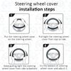 For Citroen DS4 DS 4 I II 2010~ Car Steering Wheel Cover PU Leather Non-slip Auto Accessories