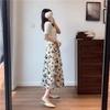Women's Thin Half-body Skirt Spring Summer Big Swing Skirt Printed Draped Skirt