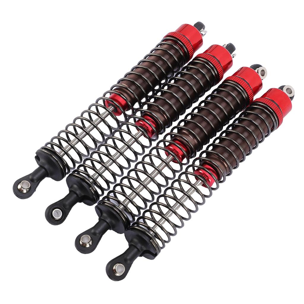 4PCS Oil Pressure Shock Absorbers Aluminum Alloy Model Vehicle Shock Damper Kit for 1 10 Scale RC Car 120mm Red