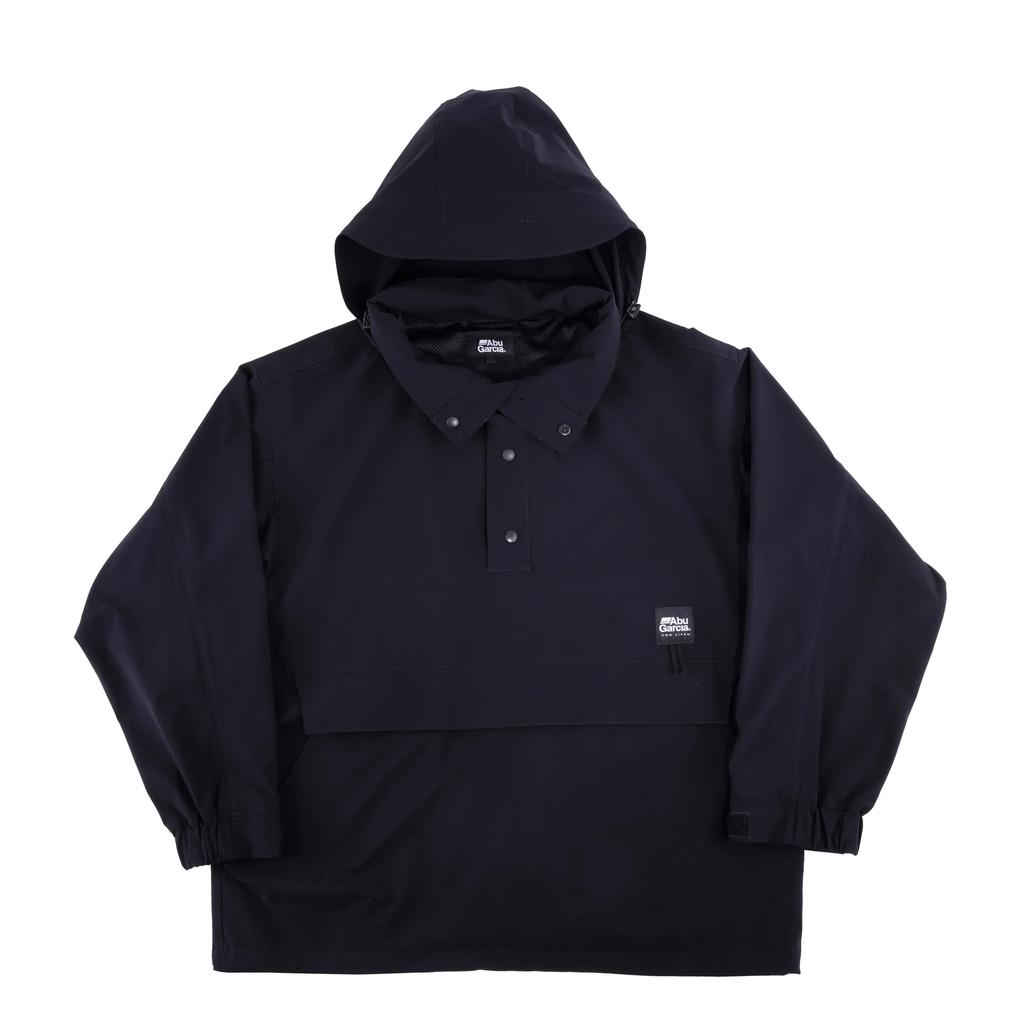Abu Garcia Water-Resistant Fishing Anorak Jacket, Black