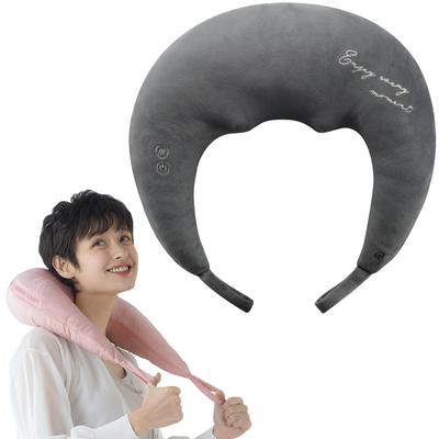 Массажер для шеи ATEX Lourdes, Горячая массажная подушка для шеи, Серый, AX-HP392gr, Подарок в комплекте