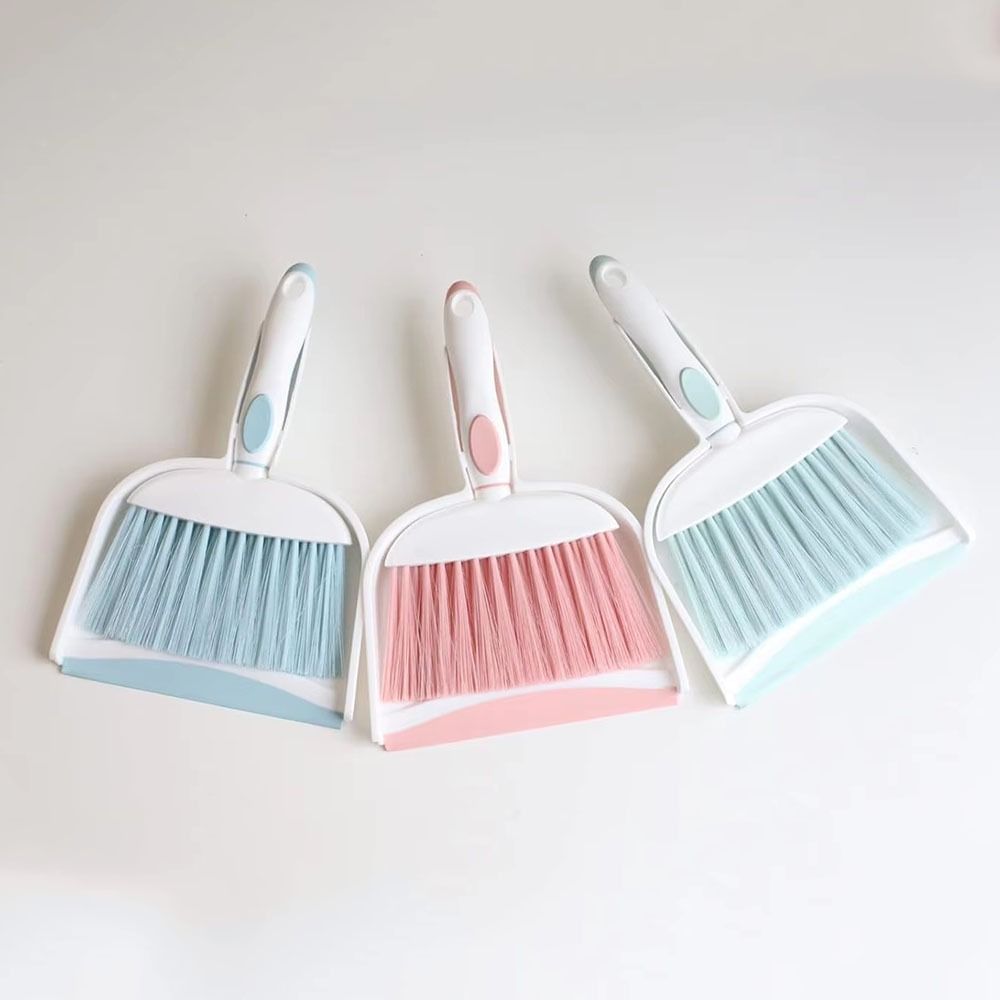 Flexible Mini Dustpan and Brush Set Durable Handheld Sweeping Brush Small Debris Cleaning