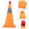 Предупреждающий фонарь Ночное видение Светоотражающий знак Подъемный конус дорожной безопасности для парковки 45 см Высота в растянутом виде