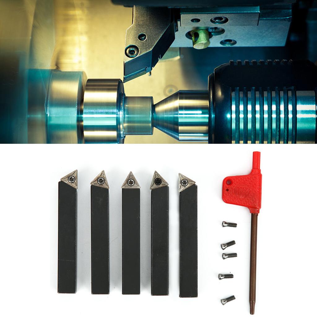 Набор из 5 шт. 38-дюймовых индексируемых токарных инструментов для обработки твердосплавных токарных станков, режущих и торцевых инструментов