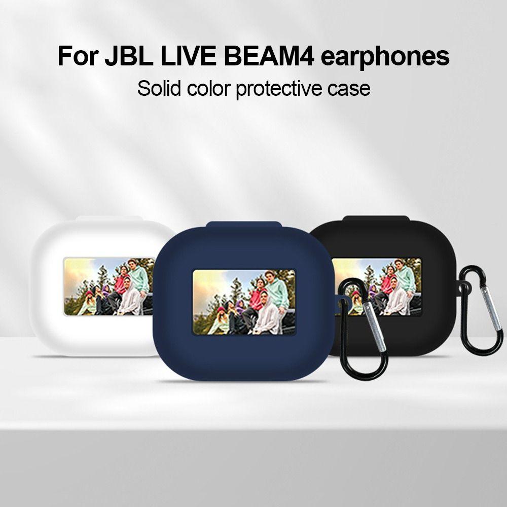 Shockproof Bluetooth Earbuds Case Anti Scratch Protective Case for JBL LIVE BEAM4 Travel Use