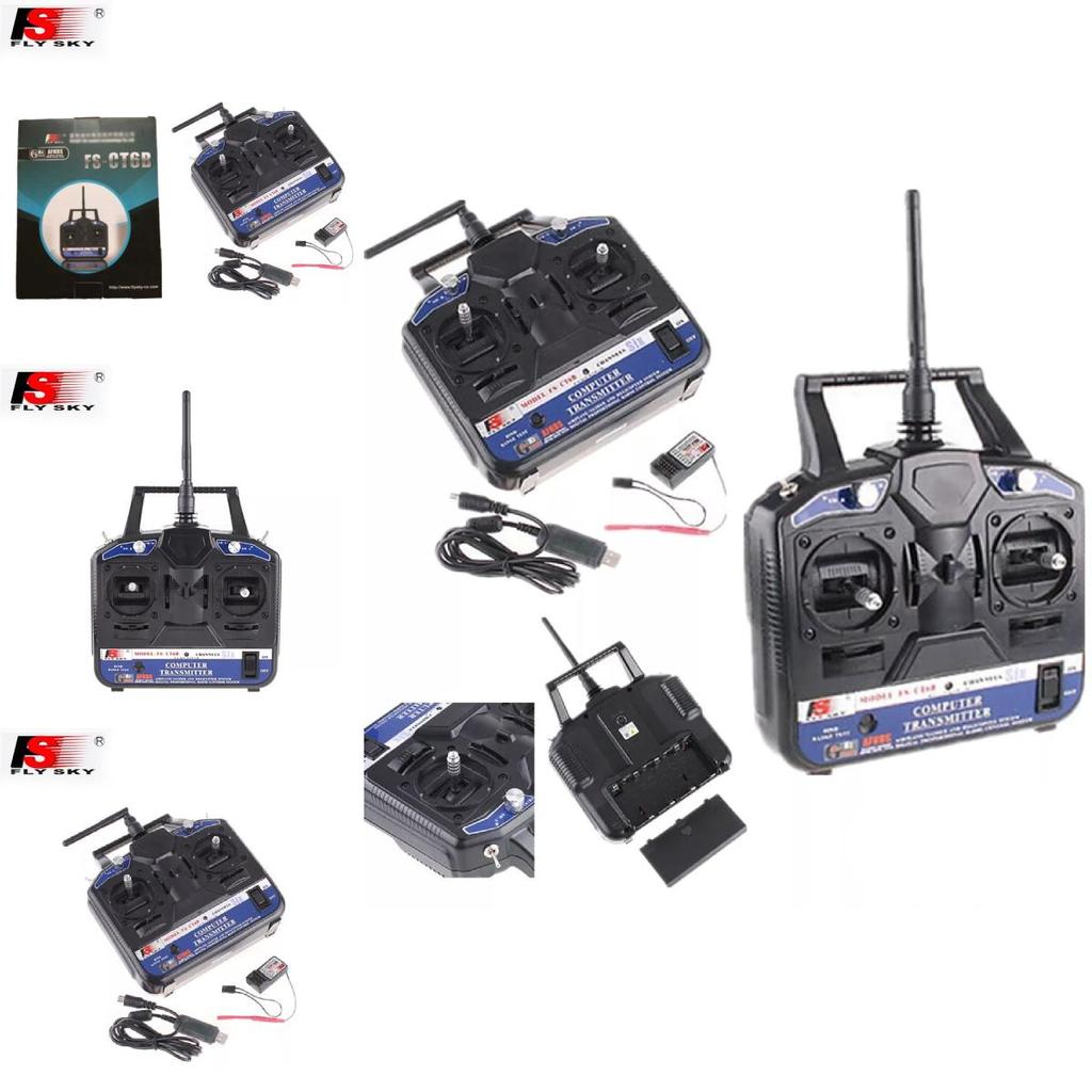 Flysky Fs-ct6b 2.4g Six Channel Remote Control Helicopter With Receiver For All Ages