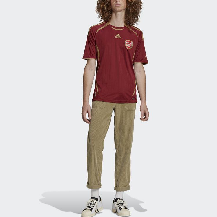 Мужские футболки Adidas Мужские Красные С круглым вырезом Умеренный Прямой крой