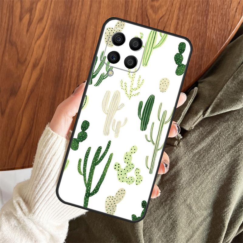 Летний чехол с узорами кактусов для Samsung Galaxy M11 M21 M31 M35 M12 M13 M14 M15 M16 M36 M56 M53 M32 M52 M55 M34 M54