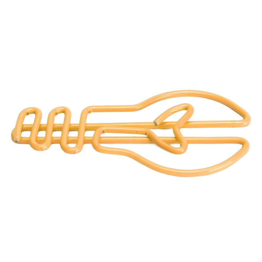 100pcs Bulb Shaped Bulb Shape Paper Clips Metallic Paper Clips  Wedding Decoration