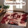 Custom Rug Charles Leclerc Pattern Print Name Text Soft Non‑Slip Floor Carpet for Home Indoor Decoration