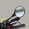 1 Pair Motorcycle Mirror 10mm Side Mirror Black Aluminum Universal 360 Degree Adjustable Rotation Rearview Mirror Anti Fall Folding