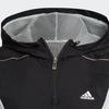 adidas Женская толстовка свободного покроя с логотипом и принтом для тренировок, черная HZ9709