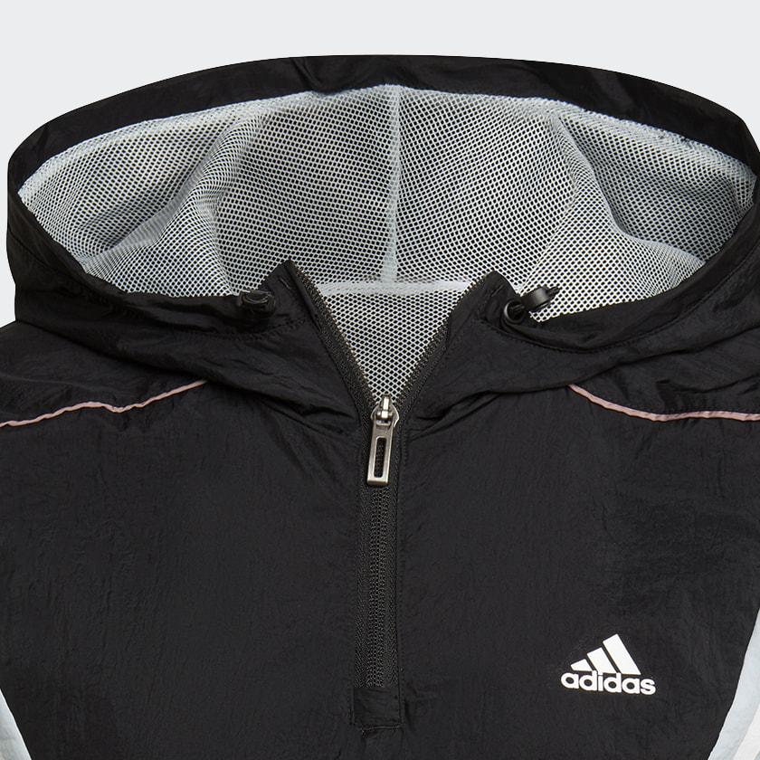 adidas Женская толстовка свободного покроя с логотипом и принтом для тренировок, черная HZ9709