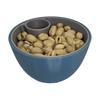 3D Printed Nut Seeds Bowl Snack Storage Container Double Dish with Shell Compartment Pistachios Cherries Fruits Candy Serving Bowl