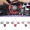 Car Steering Wheel Decorative Cover Stickers Fit For Ford Mustang 2015 Up ABS Accessories