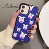 Cute Animal Faces Phone Case for iPhone 11 12 13 14 Pro Max Mini X XR XS SE 2020 6S 7 8 Plus Samsung Galaxy S21 S22 Cover Shell