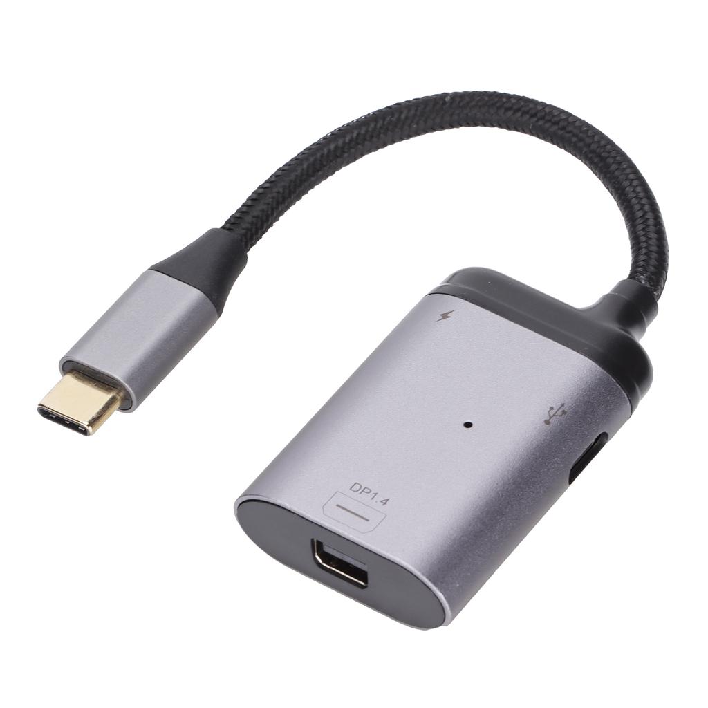 Адаптер JORINDO Type C на Mini DisplayPort, конвертер Type C в DP с портом питания и портом данных Type C