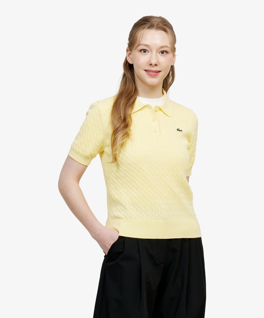 LACOSTE Женская кофта-поло с косами Pf607E-56G 107