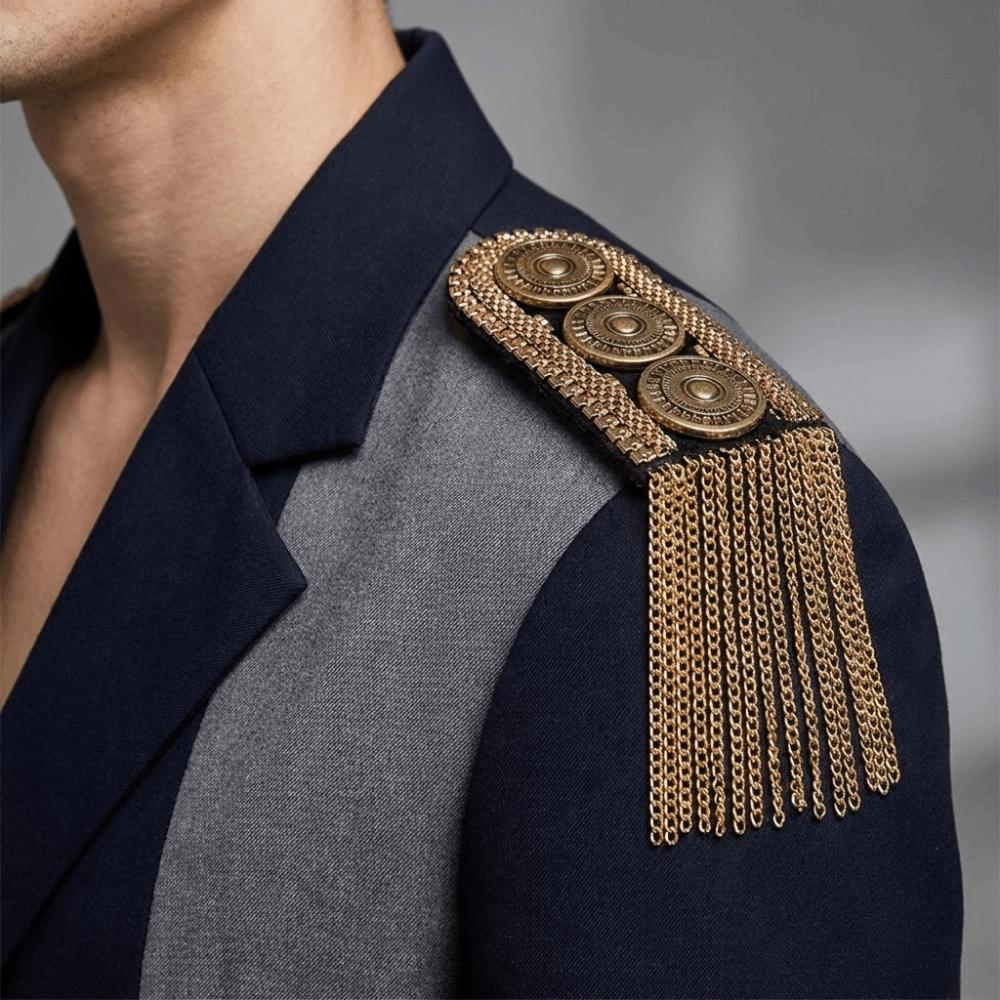 Chain Tassel Fringe Shoulder Ornament Decorative Shoulder Board Cosplay Outfit