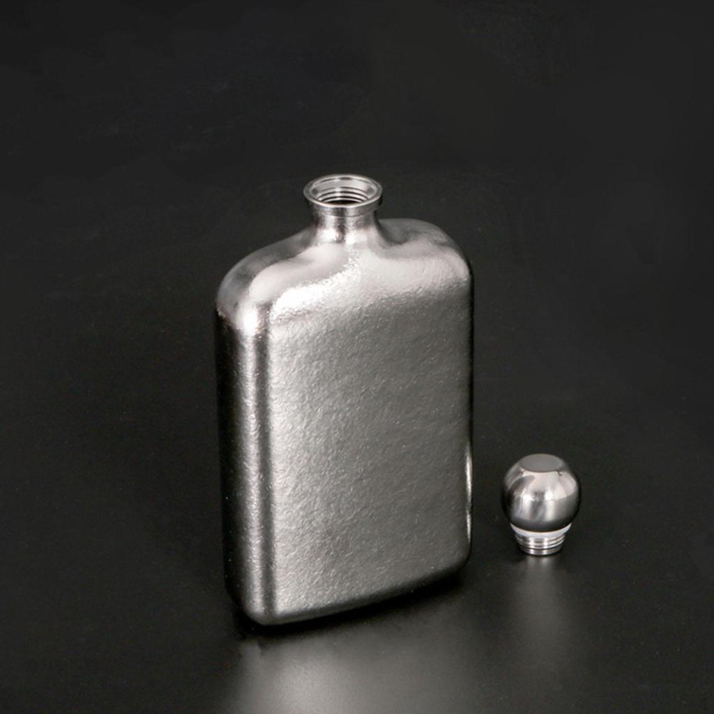 Hip Flask Wine Bottle Titanium Lightweight Mini Multipurpose Liquor Container Drink for