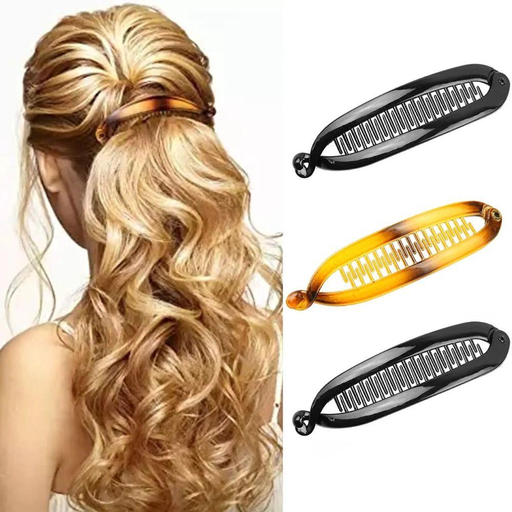 Держатель для хвоста, заколки-бананы, заколки для волос, головные уборы, когти, зажимы для волос, заколка в форме рыбы, женская шпилька