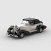 MOC Старый автомобиль винтажный Классический ветеранский Автомобиль Креативная модель Строительный блок Гоночный Кирпич Игрушка Рождественский подарок Город Технический