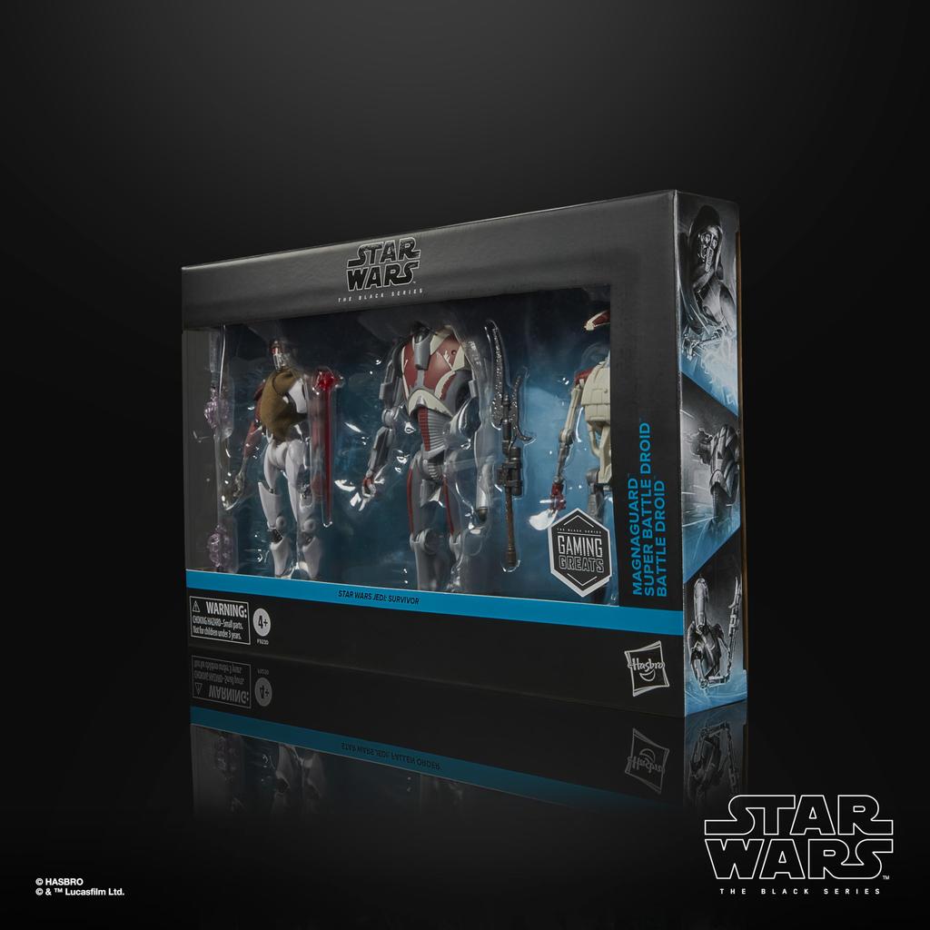 Hasbro Звездные Войны Черная Серия МагмаГвардеец, Супер Боевой Дроид, Боевой Дроид Звездные Войны Джедай: Коллекционная фигурка Выжившего 6 дюймов (15см) Фигурка 3-х элементная