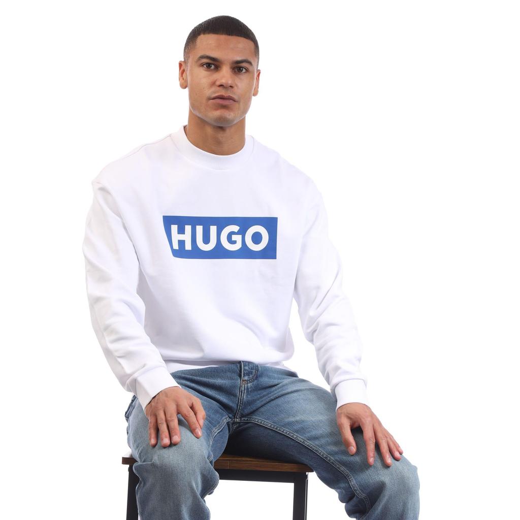 Hugo Mens Niero Logo Crew Neck Sweatshirt